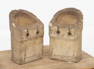 2 Sections of Inclined Gas Retort, 1/2 size.