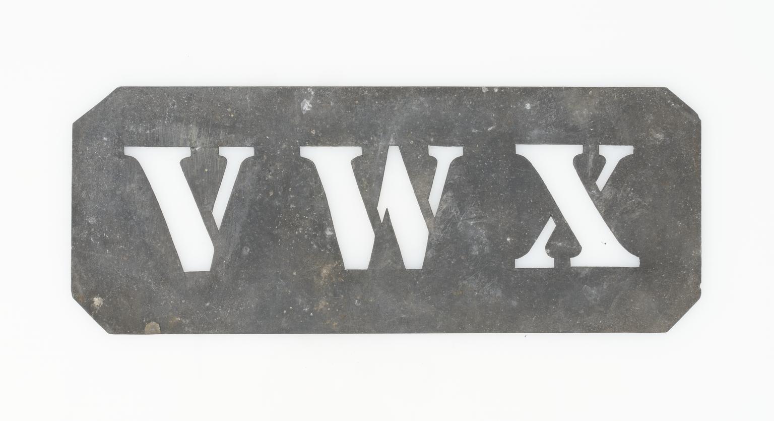 Metal Stencil | Science Museum Group Collection