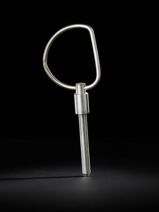 Pin and D-ring from Apollo 11 Laser Ranging Retro-Reflector full-size model