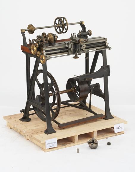 Lathe, treadle operated