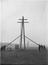 Works photographic negative of column raising, Bury to Radcliffe power line