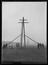 Works photographic negative of column raising, Bury to Radcliffe power line