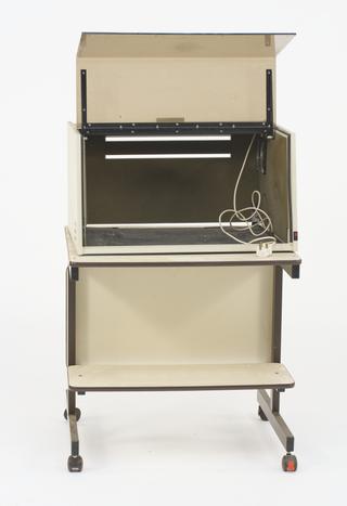 Printer Table (wheeled) fitted with Acoustic Cover