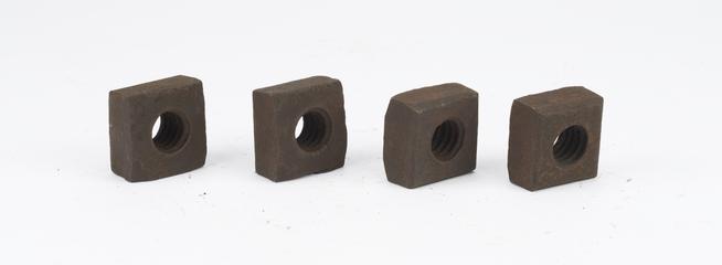 4 hand-forged nuts