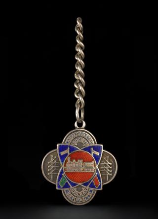 Pin badge, Associated Society of Locomotive Engineers and Firemen - Cricklewood