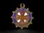 Lapel badge, Associated Society of Locomotive Engineers and Firemen - for Union Sevice - W Gayden
