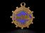 Lapel badge, Associated Society of Locomotive Engineers and Firemen - for Union Sevice - W Gayden