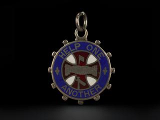 Pin badge, Associated Society of Locomotive Engineers and Firemen - District Council No.8 - London Transport Strike, 1982