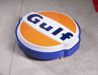 Gulf Oil Filling Station Forecourt Sign