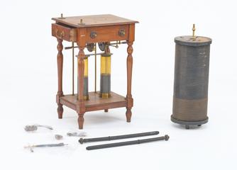 Oudin resonator with two Leyden jars