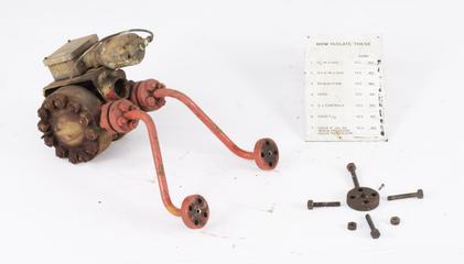 Components for the original long rods for the blow-down handles