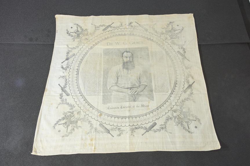 Commemorative cricket tea cloth