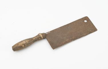 Cleaver used in slaughtering, 20th century