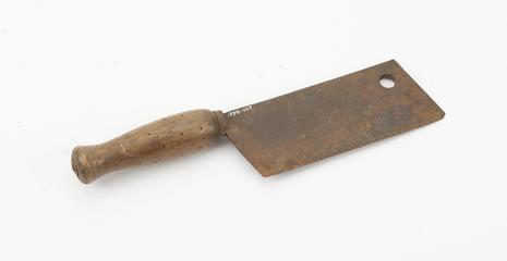 Cleaver used in slaughtering, 20th century