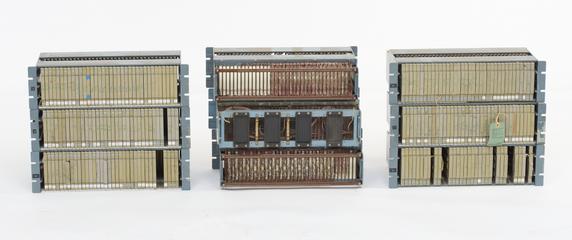 Nine 19" rack Motherboard Assemblies, from Ferranti Argus 200 computer