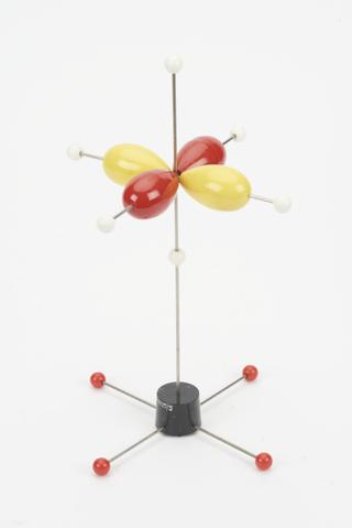 Model illustrating molecular orbital theory and crystal field theory