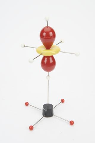 Model illustrating molecular orbital theory and crystal field theory