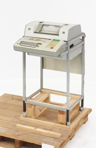 Terminal, comprising keyboard, Teletype Model LB4 146 Printer and power supply unit