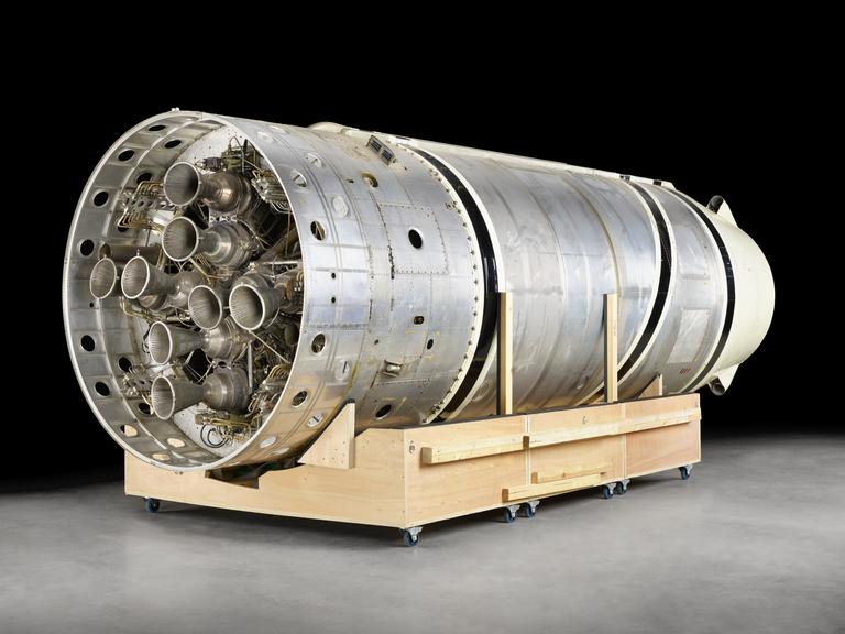 Black Arrow first stage and inter-stage section, 1971