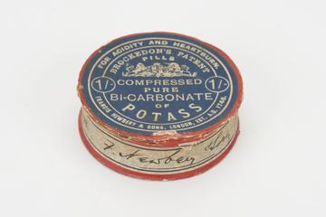 Pill box for Brockedon's patent pills