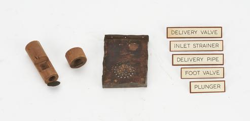 Components from Wooden Pump from Japan