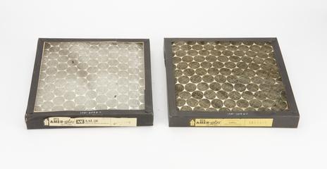 Two Amer-glas Air Filters, from Ferranti Argus 200 computer