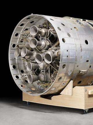 Black Arrow first stage and inter-stage section, 1971