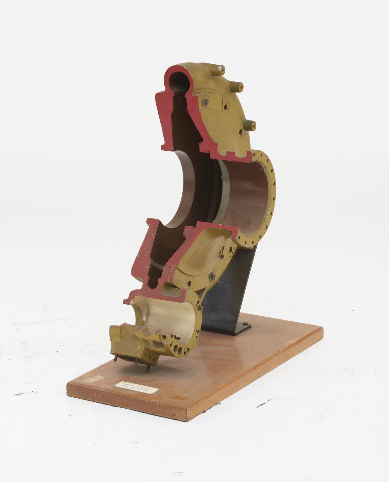 Volute Shell Sub Assembly RZ2 fuel volute casing - sectioned | Science Museum Group Collection