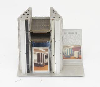 Section of aluminium frame cooling bars