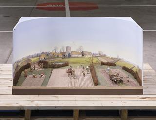 Diorama Illustrating Mediaeval Agriculture