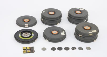 Eight ICL magnetic tape disks
