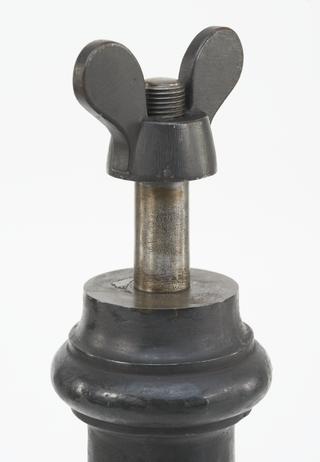 Clamp associated with three large tuning forks by Koenig