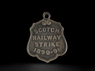 Medallion, Amalgamated Society of Railway Servants - Scotch Railway Strike 1890-91