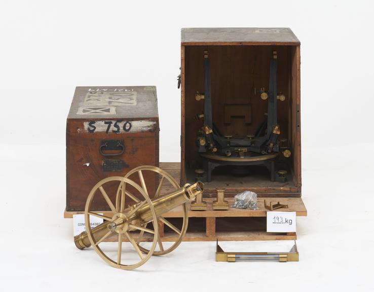 Geodetic transit theodolite by Brunner Freres, 1858