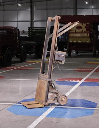 Sack truck from Grain dryer designed by Roland Dudley