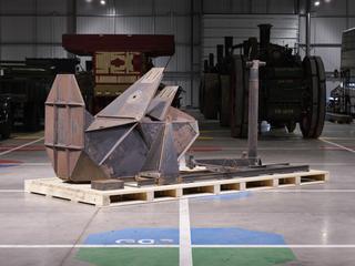 Vertical support for mounting a street lamp fitting