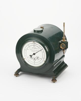 Repurposed domestic gas flow meter used for experiments by James Lovelock