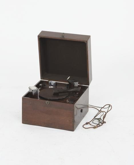 HMV model automatic record player.