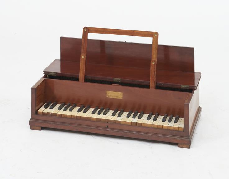 Plucked reed keyboard instrument