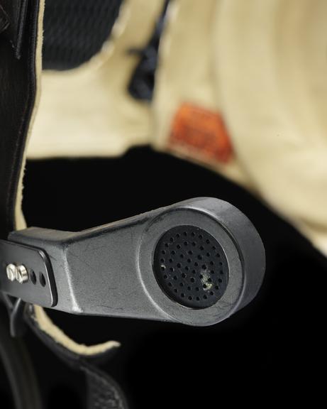 Cosmonaut radio headset for Zvezda space suit used by Helen Sharman