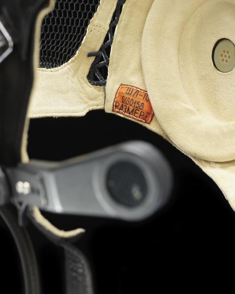 Cosmonaut radio headset for Zvezda space suit used by Helen Sharman