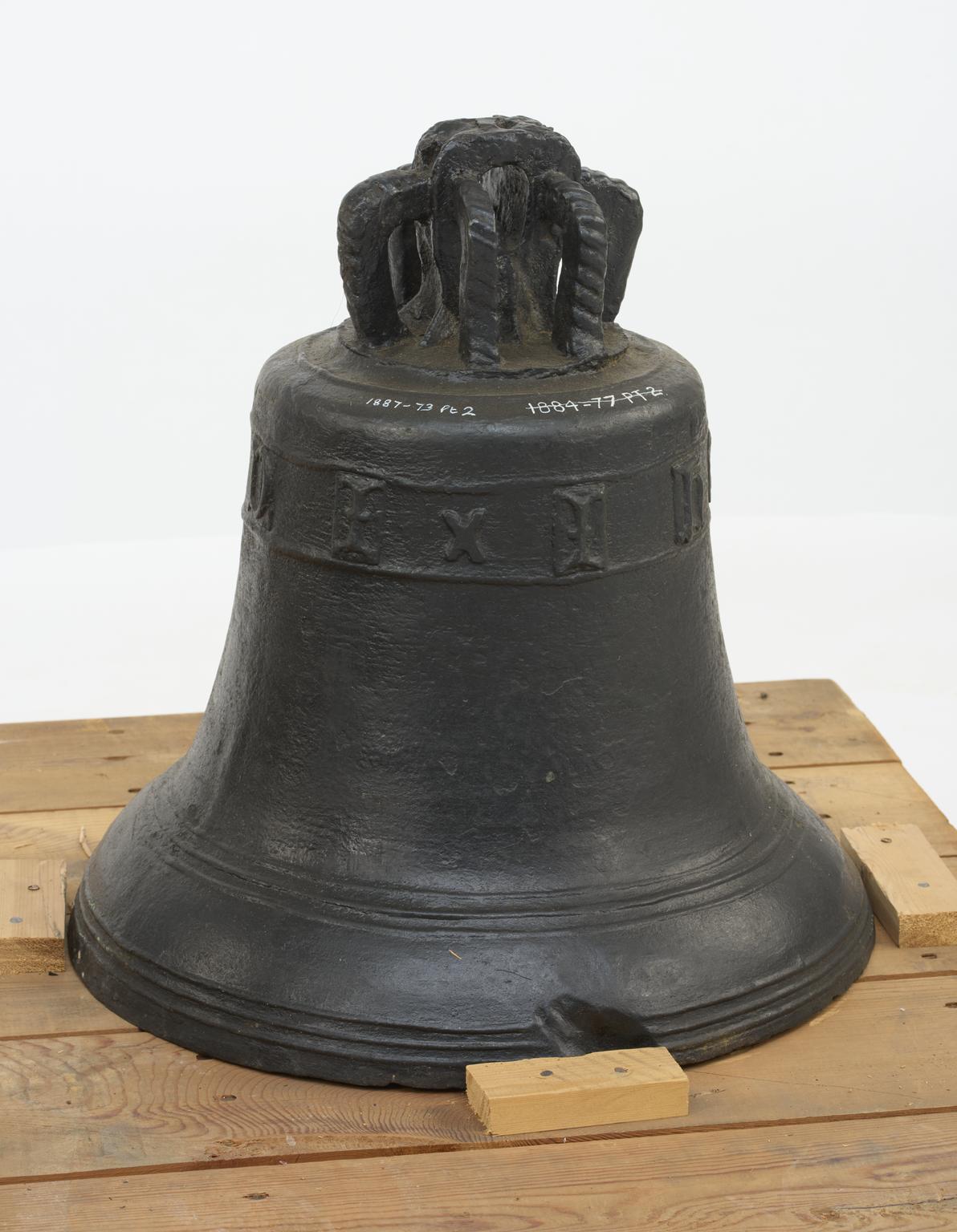 Bell from Wells cathedral, one of two, formerly in Glastonbury Abbey