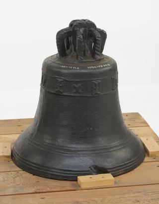 Bell from Wells cathedral, one of two, formerly in Glastonbury Abbey
