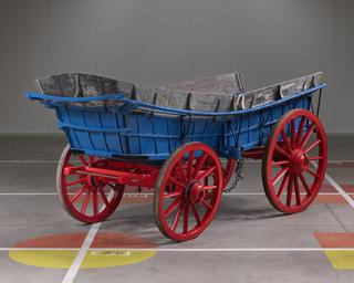 Horse-drawn Sussex farm wagon