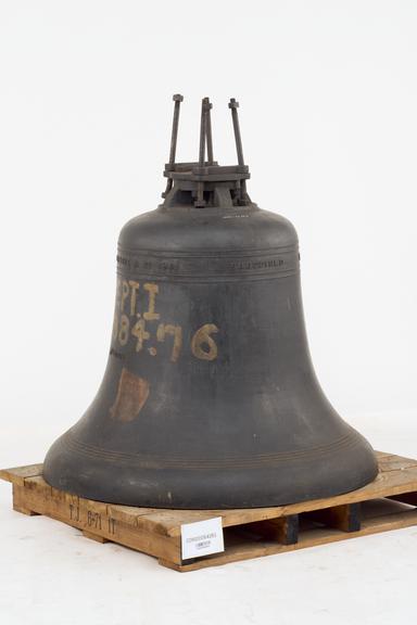 1872 patent cast steel bell, one of three