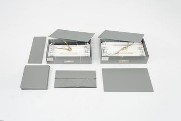 Two Veri-Vedi colour matching cabinets