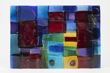 Stained glass panel