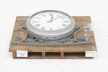 Two-dial clock by the Self-Winding Clock Co