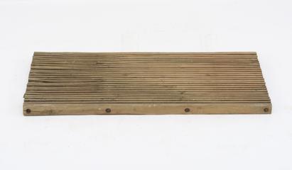 Slatted wooden tray as used to support the iron oxide in a Balfour-Lecocq Tower Box Purifier