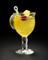 Champagne glass shaped fridge magnet